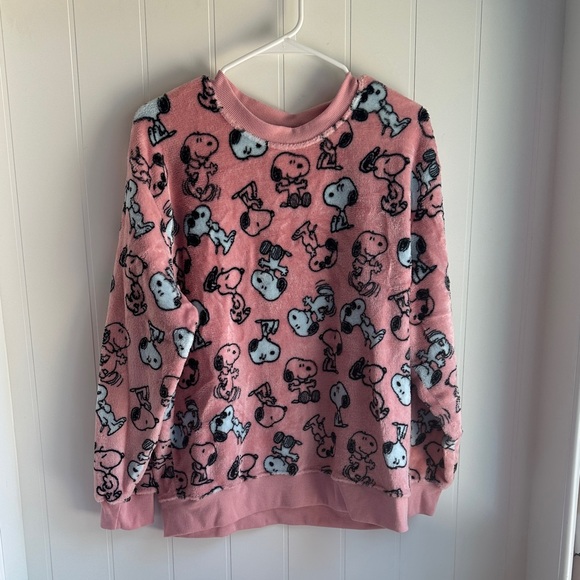 Peanuts | Intimates & Sleepwear | Peanuts Pink Snoopy Pajama Top | Poshmark